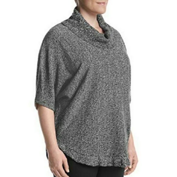 LAST 2! PLUS Cowl Neck Marled Knit Sweater - Picture 6 of 6